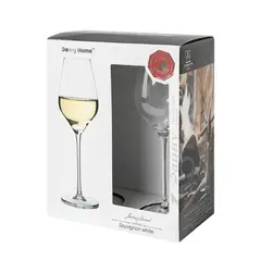 DANNY HOME - Set de 2 Copas de Vino de Vidrio 400ml