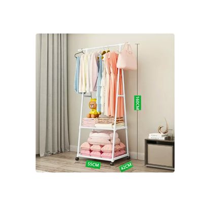 Imagen 2 del producto Perchero Multifuncional Organizador Ropa Zapatos Accesorios Blanco