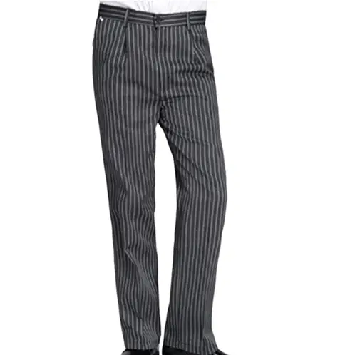 EDWINAYY - Pantalón Cocina Chef Pata De Pollo Gabardina Unisex Panadero