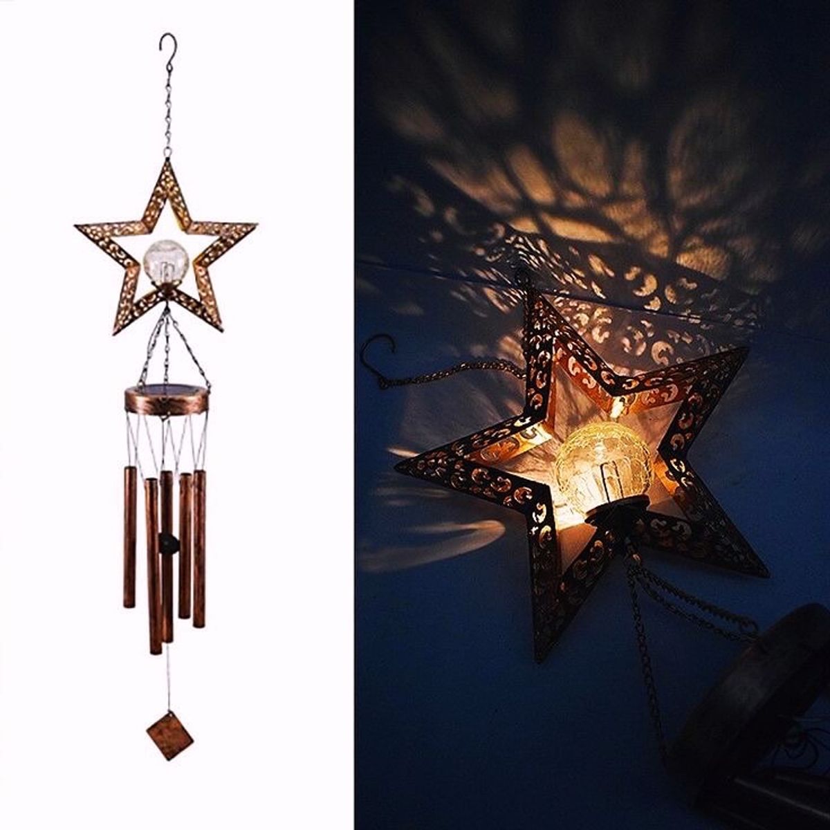 GENERICO - Campanas de Viento Solar Estrella