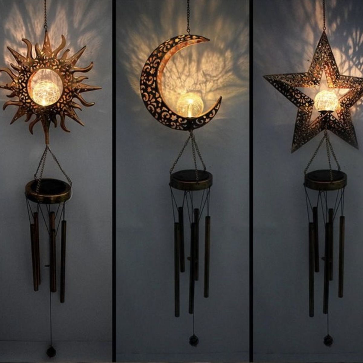 GENERICO - Campanas de Viento Solar Estrella