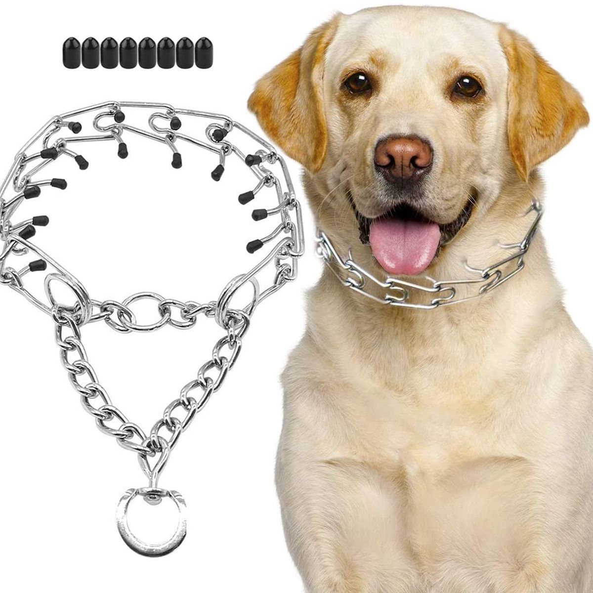 GENERICO - Collar De Picos Perro Tipo Aleman Con Puntas Goma Comfort