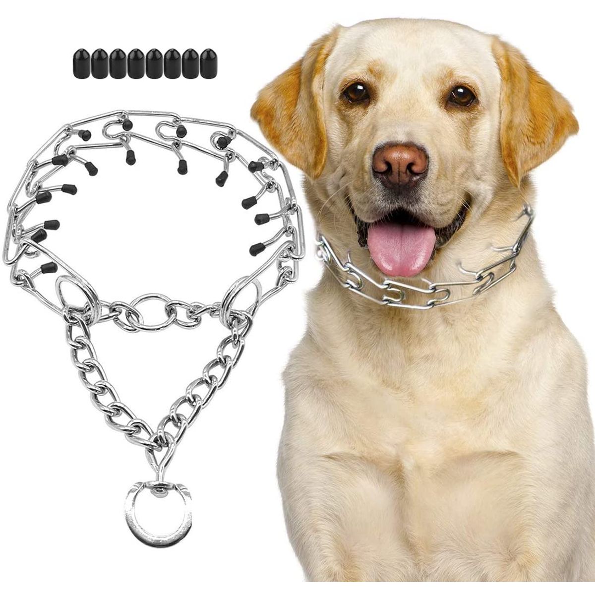 GENERICO - Collar De Picos Perro Tipo Aleman Con Puntas Goma Comfort