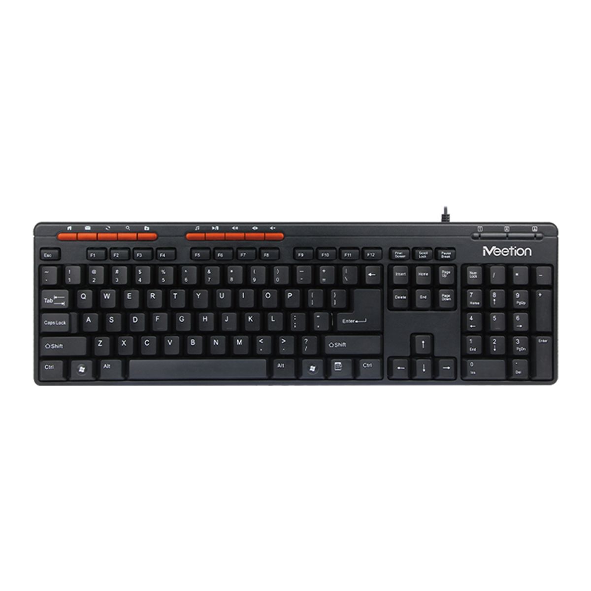 MEETION - Teclado Con Cable Usb Mt-k600m En Español