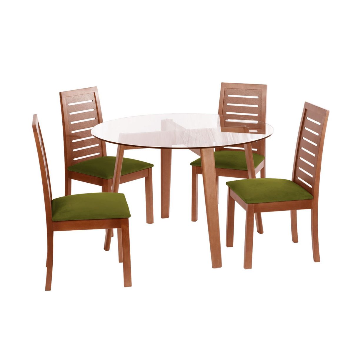 LATAM HOME - JUEGO DE COMEDOR VALENCIA STENERIFE TELA VERDE