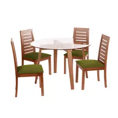 LATAM HOME - JUEGO DE COMEDOR VALENCIA STENERIFE TELA VERDE