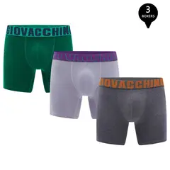 GIOVACCHINO - Pack de 3 Boxer Medio Algodon Hombre.