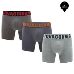 GIOVACCHINO - Pack de 3 Boxer Medio Algodon Hombre.