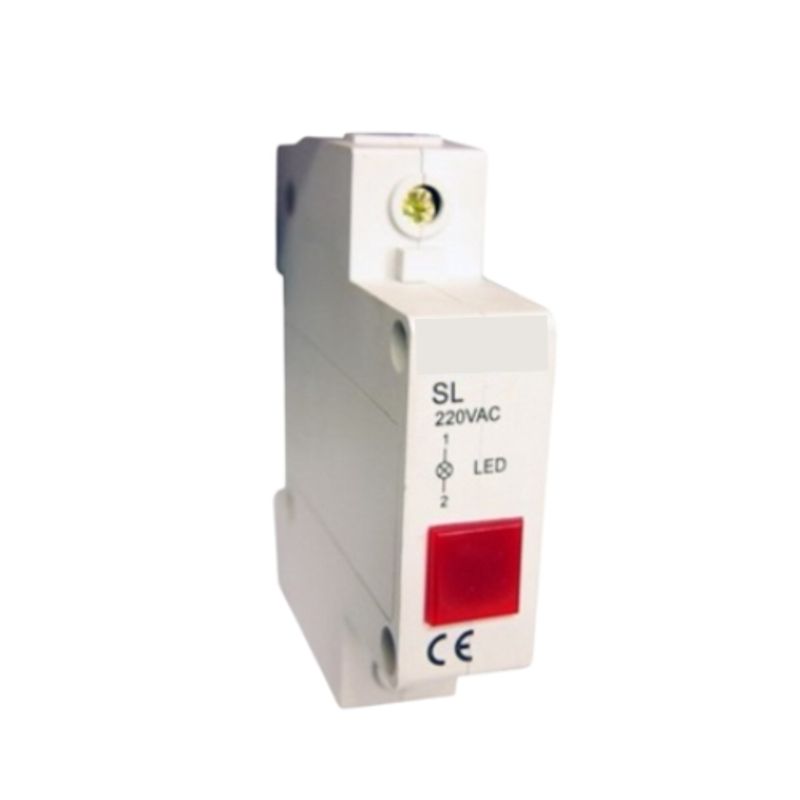 GENERICO - Pack 3 Luz Piloto Riel Din Rojo 220VAC IP20