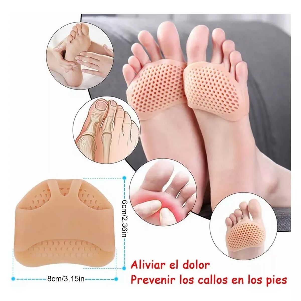 EDWINAYY - X5 Parche Almohadilla Protector Talon Autoadhesivo Zapatilla