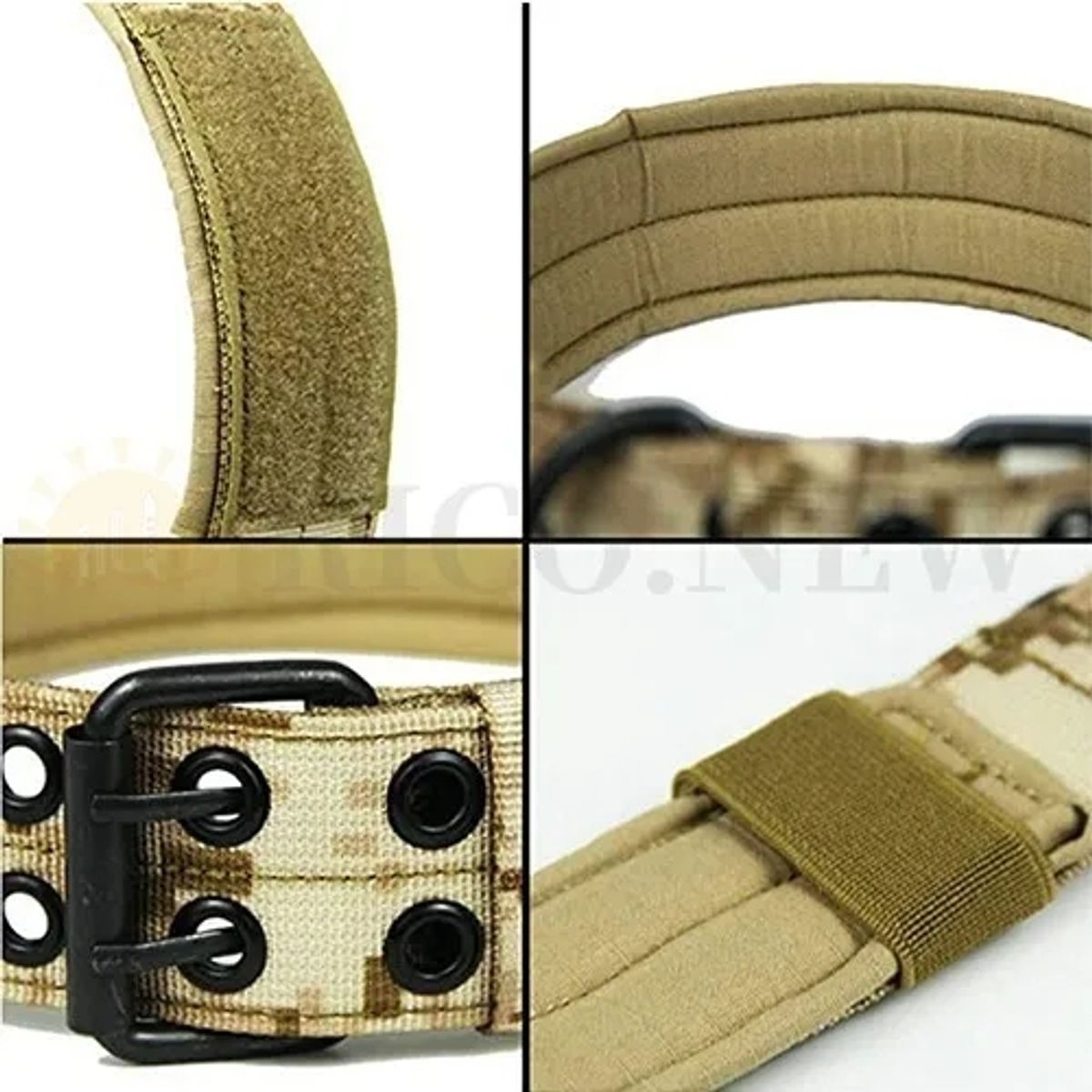 GENERICO - Collar Táctico Militar Para Perro Ajustable Hebilla Metalico