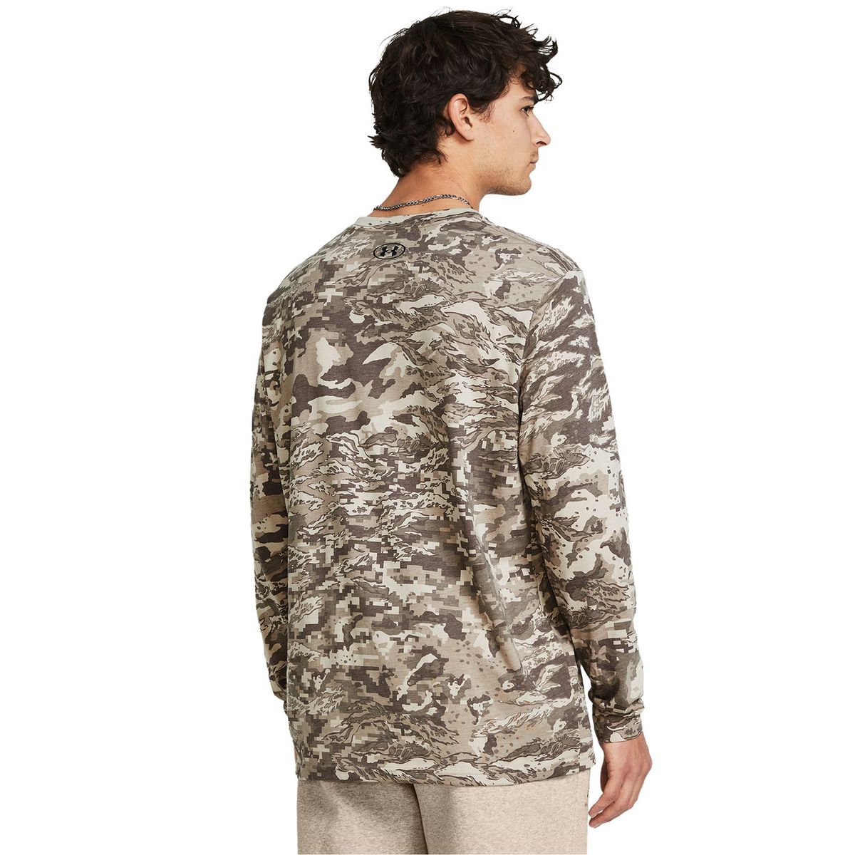 UNDER ARMOUR - Polera manga larga UA ABC Camo hombre Café UNDER ARMOUR