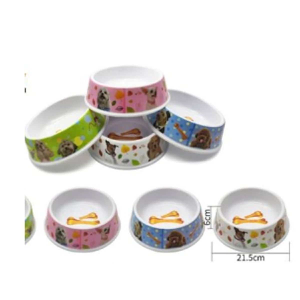 GENERICO - Bowl Para Perro Comida Colores Surtidos 21cm