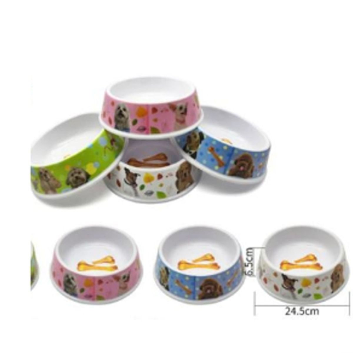 GENERICO - Bowl Para Perro Comida Colores Surtidos 24cm