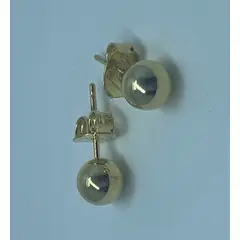 GENERICO - Aros Esferas bañado en oro 18K