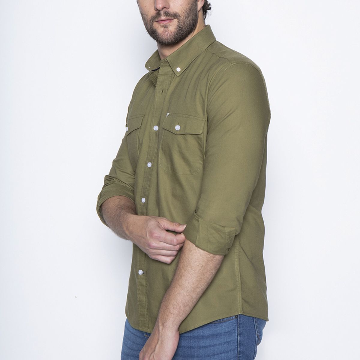 NEW MAN - Camisa Redditch Beige New Man