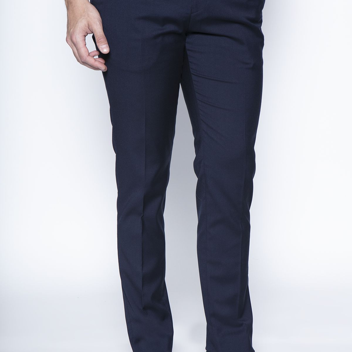NEW MAN - Pantalon Suit Calamo Azul New Man