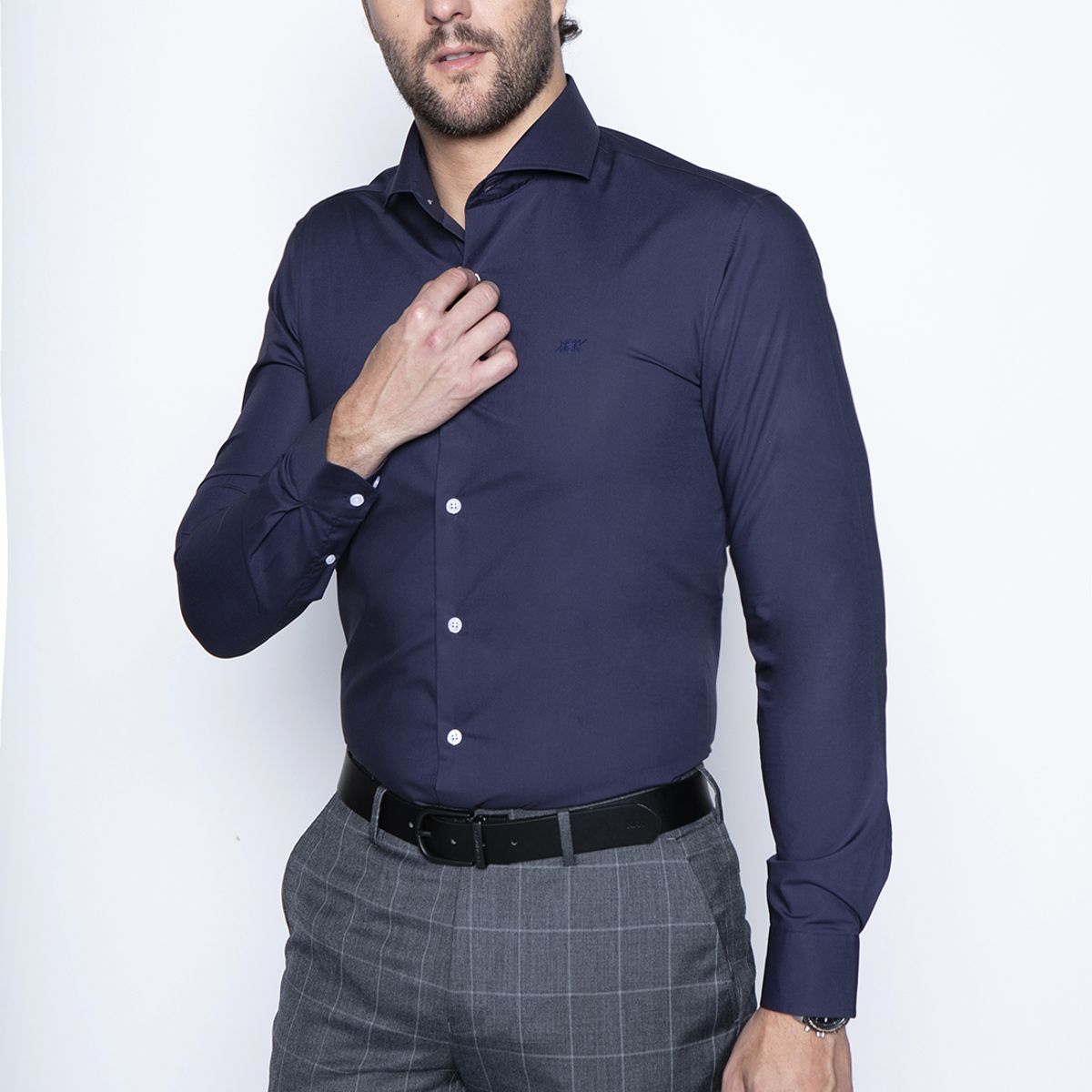 NEW MAN - Camisa London Azul New Man