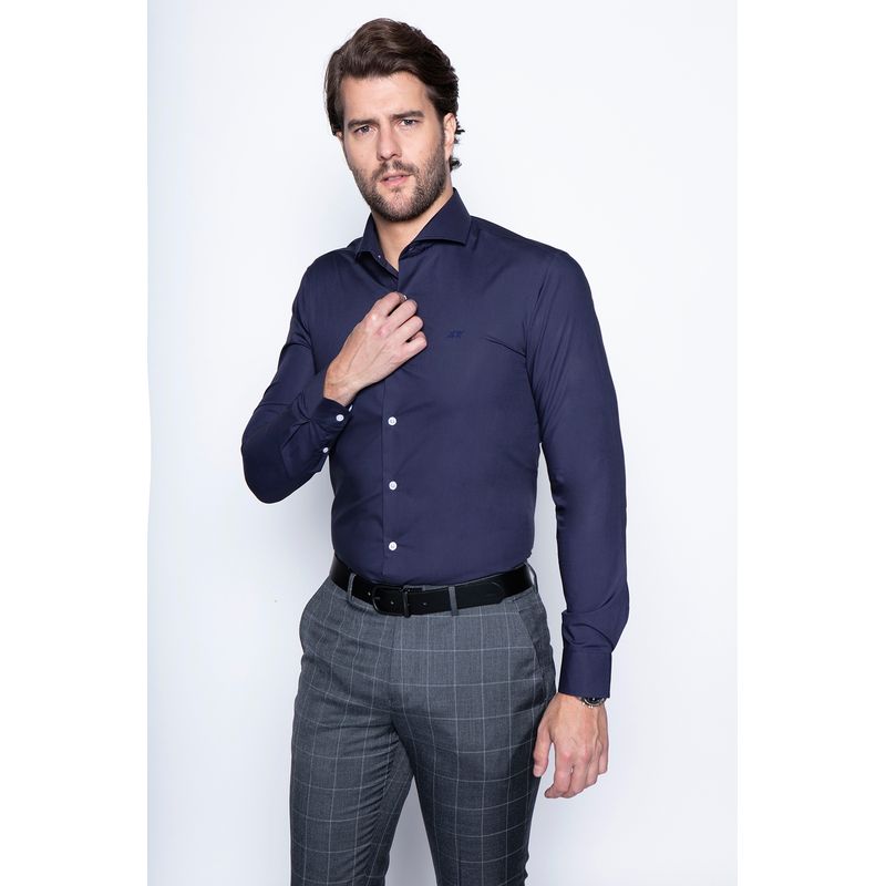 NEW MAN - Camisa London Azul New Man