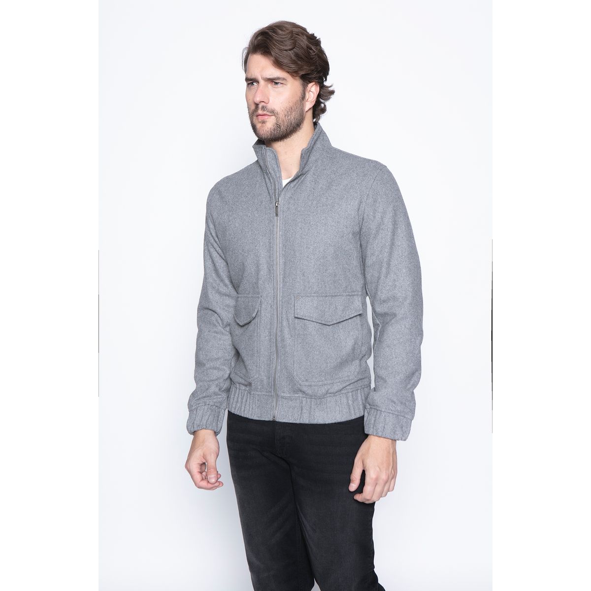NEW MAN - Chaqueta Caledonia Gris New Man