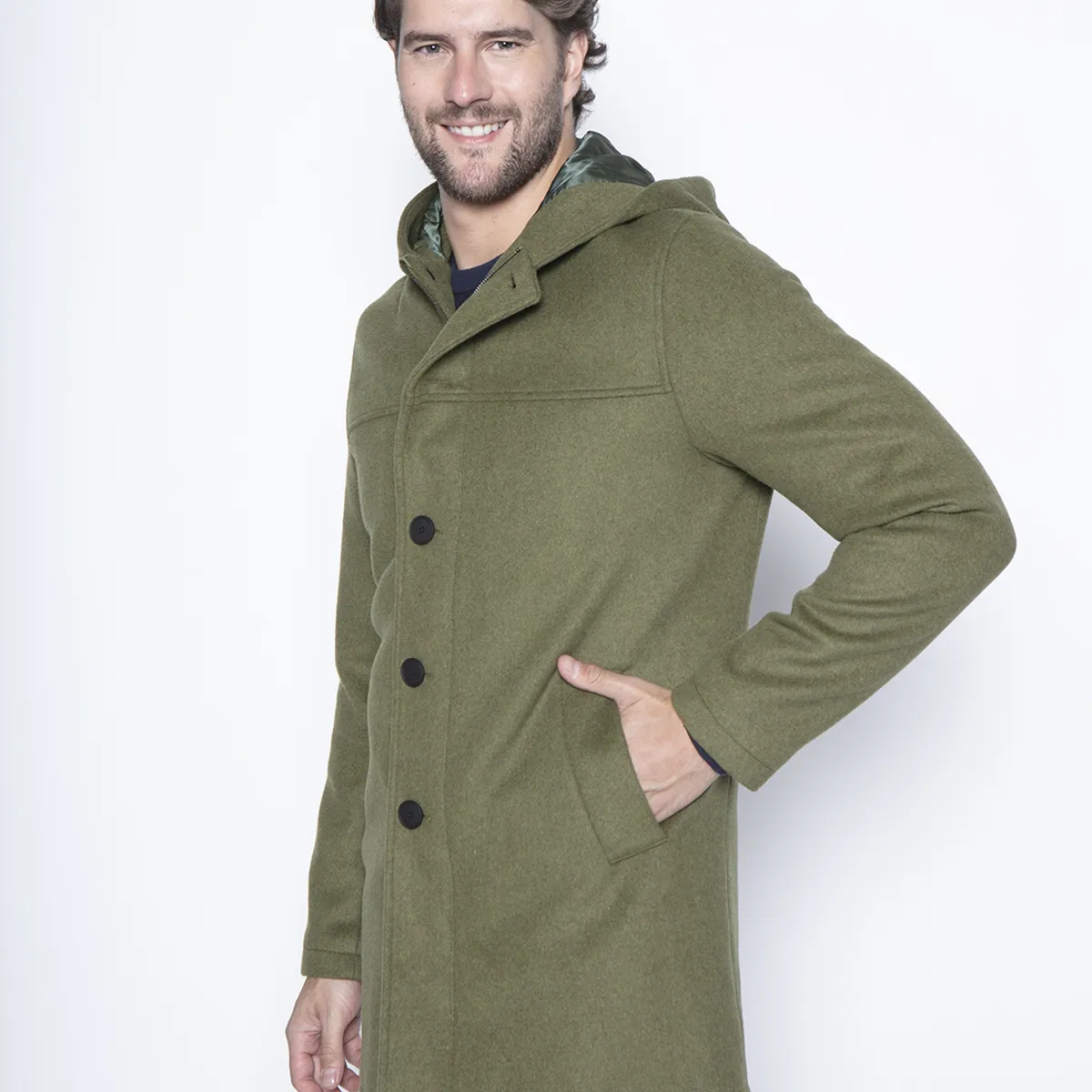 NEW MAN - Abrigo Prunge Beige New Man