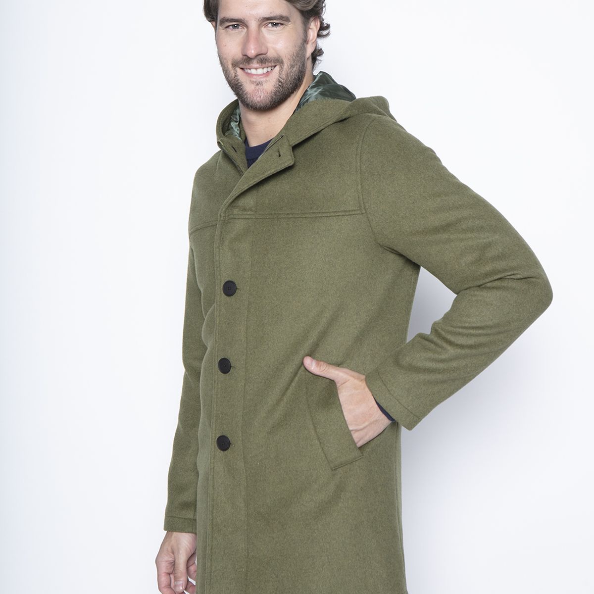 NEW MAN - Abrigo Prunge Beige New Man