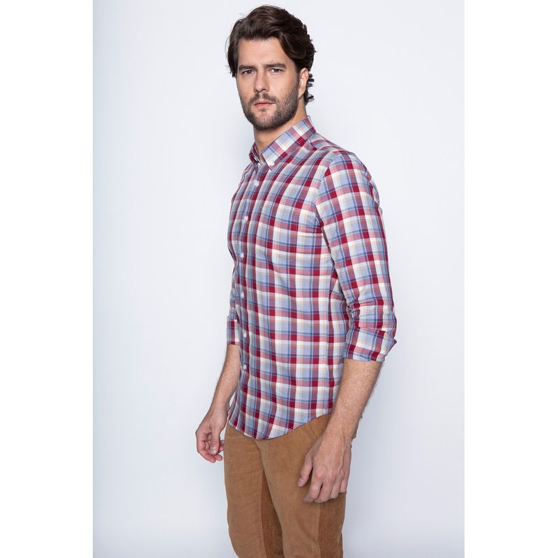 NEW MAN - Camisa Braemar Rojo New Man