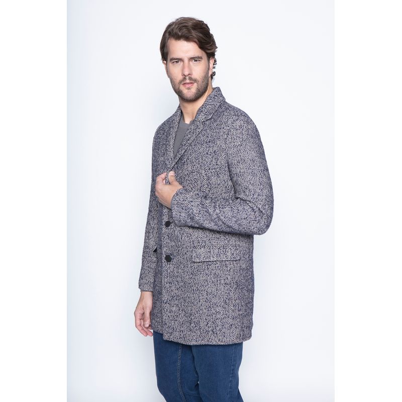 NEW MAN - Abrigo Prom Azul New Man