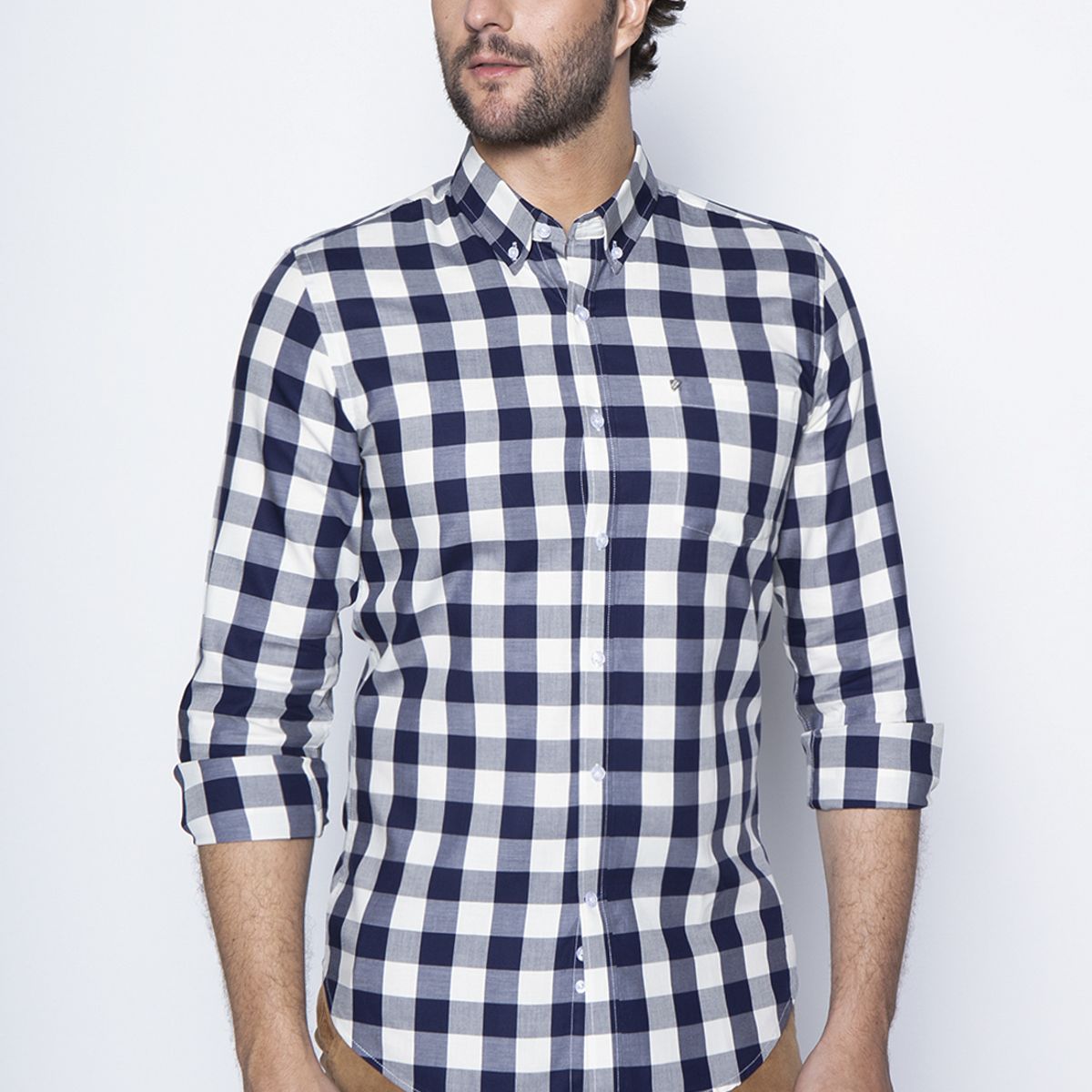 NEW MAN - Camisa Carmarthen Azul New Man