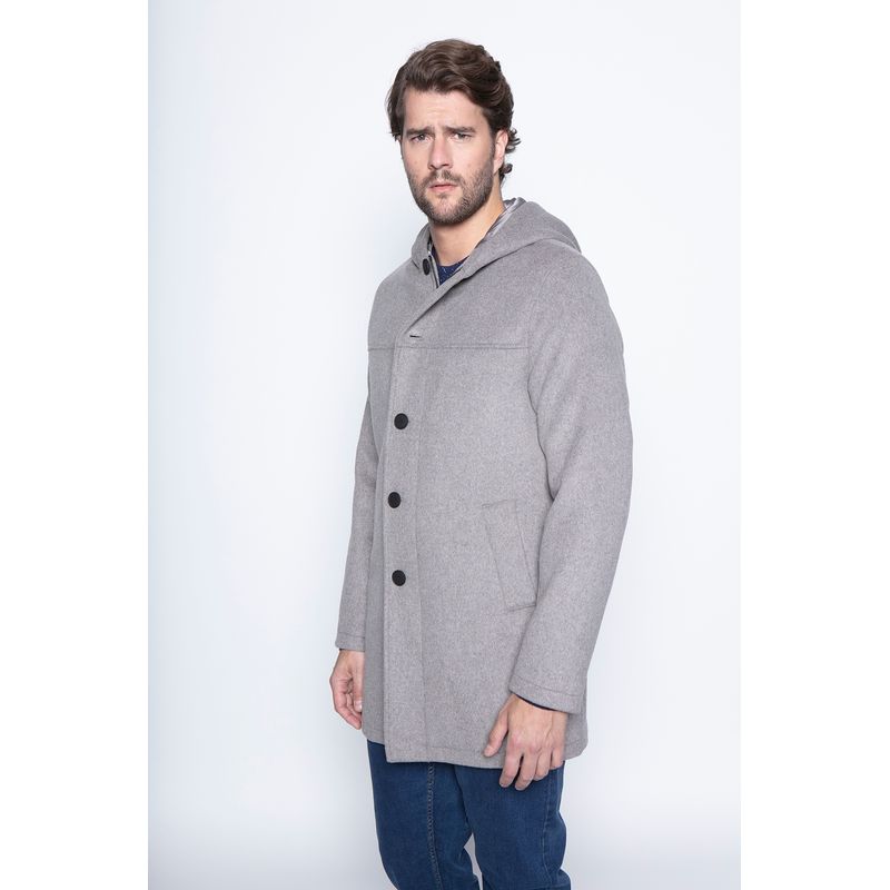 NEW MAN - Abrigo Prunge Gris New Man