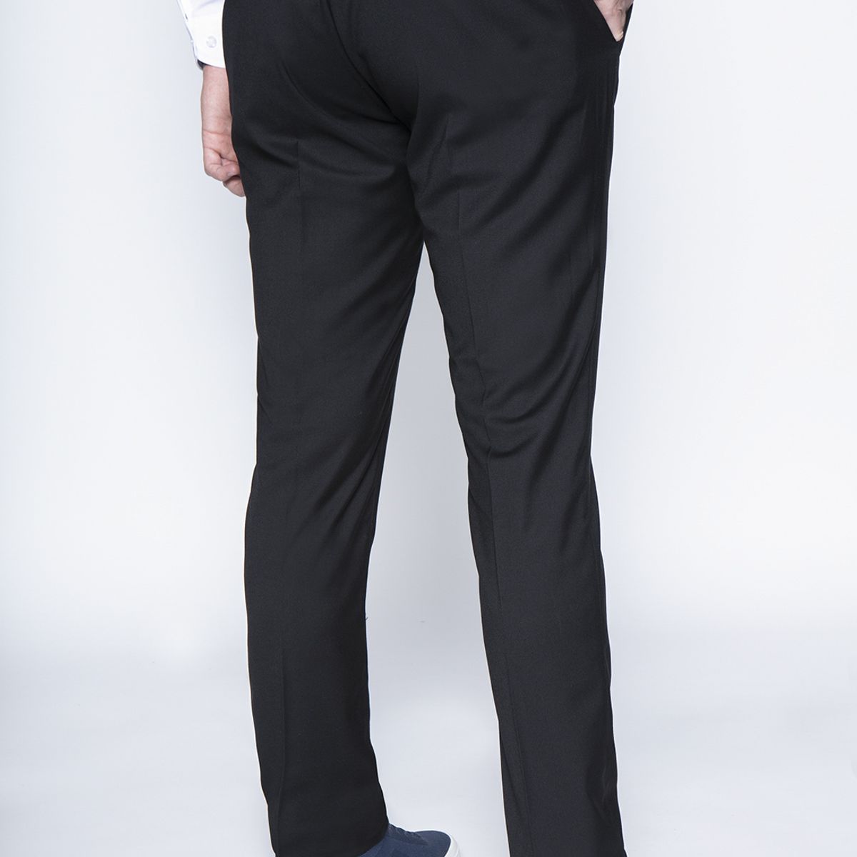 NEW MAN - Pantalon Suit Calamo Negro New Man