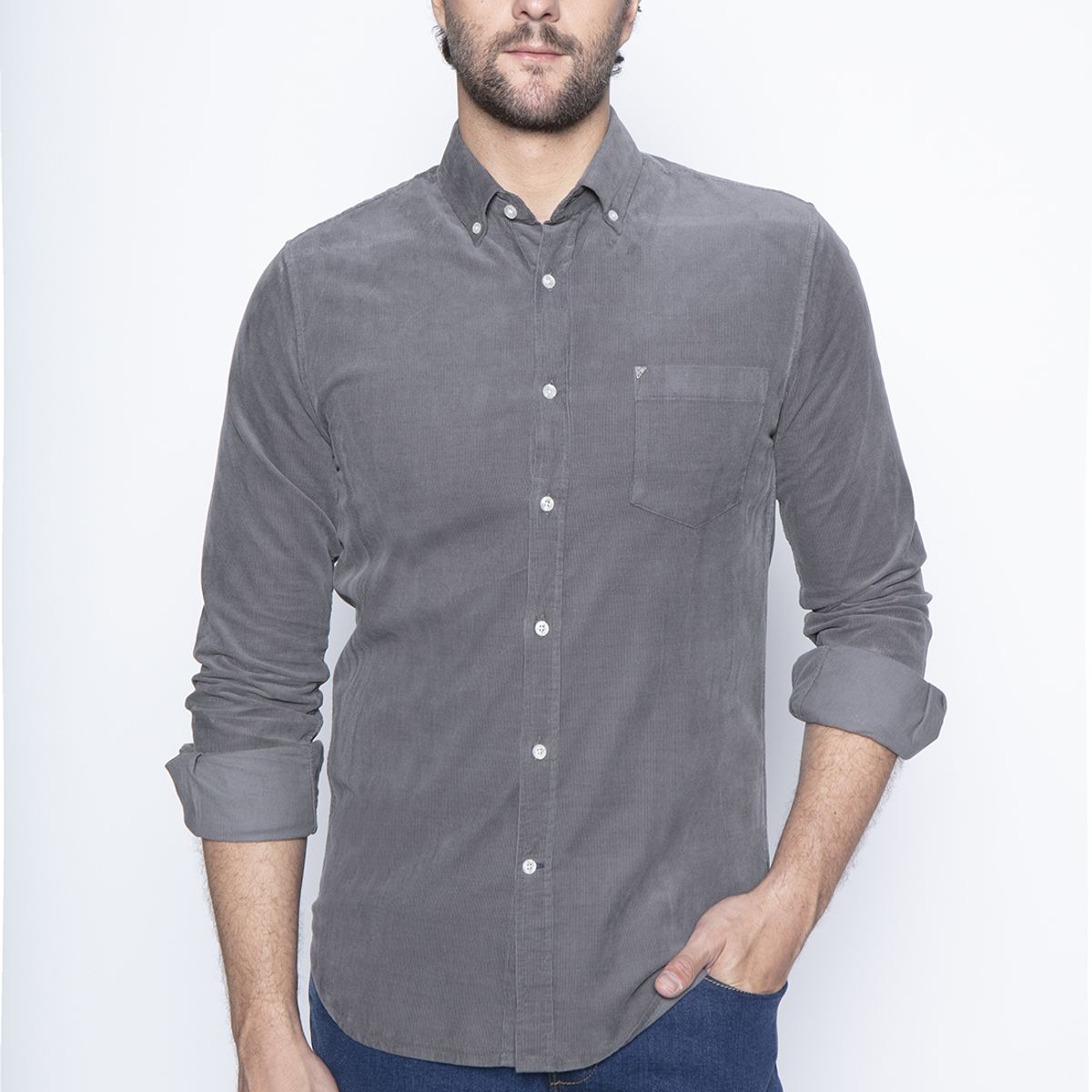 NEW MAN - Camisa Lichfield Beige New Man