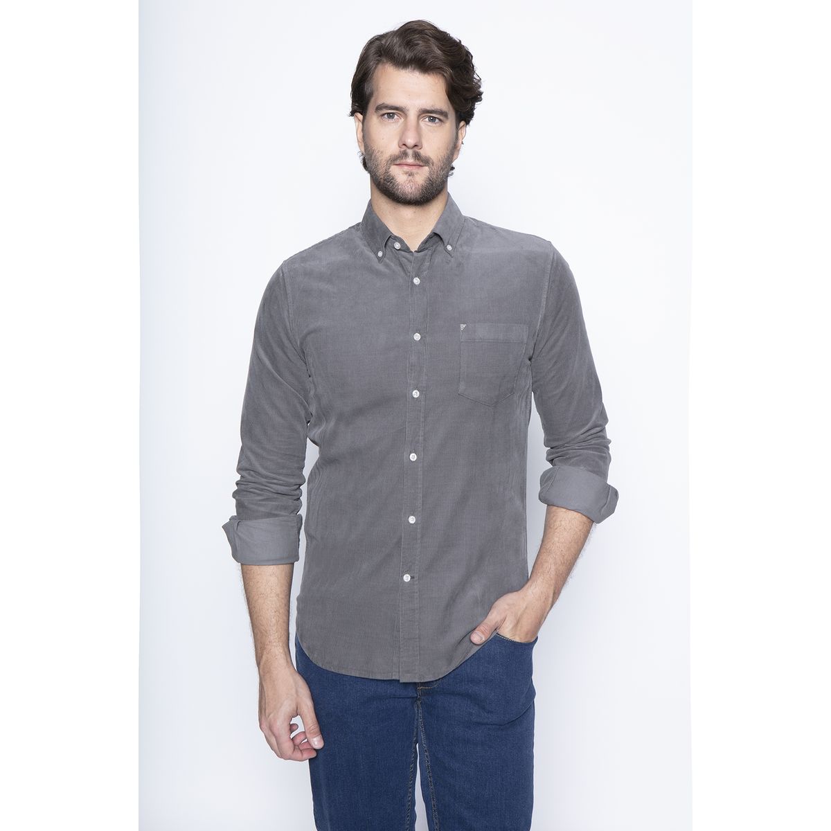 NEW MAN - Camisa Lichfield Beige New Man