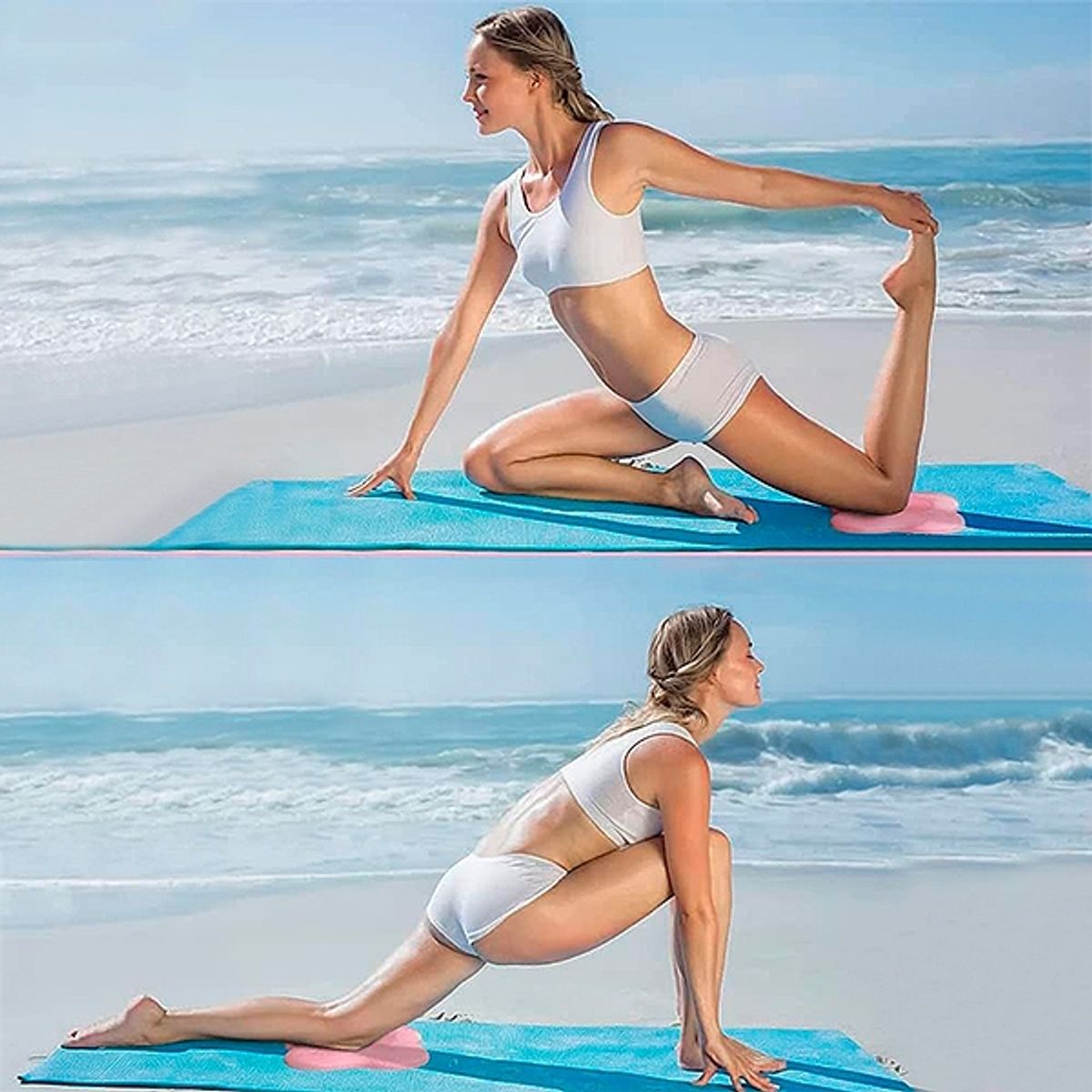 GENERICO - Rodilleras Para Yoga Pilates Entrenamiento Soporte - gris