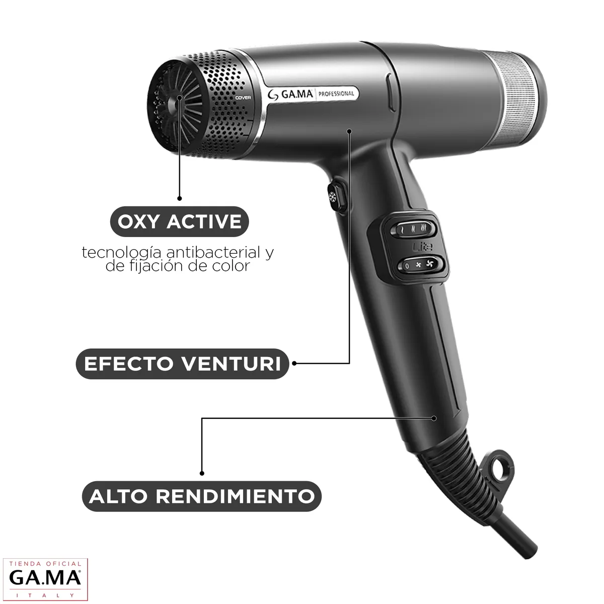 GAMA - Secador De Pelo Gama Iq Lite Ultra Liviano Profesional