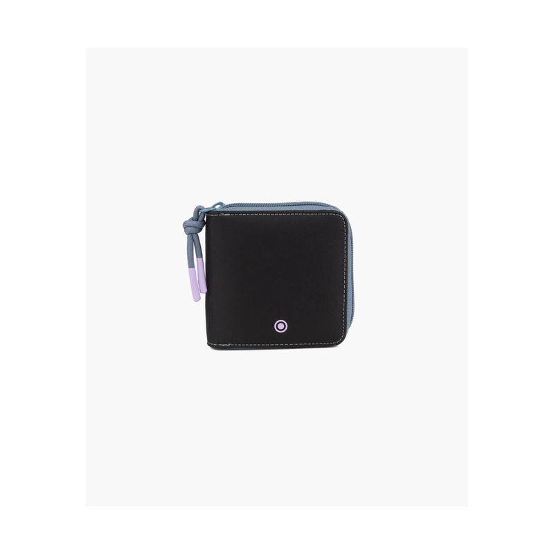 LOUNGE - Billetera Mujer Nylon Cuadrada Negro