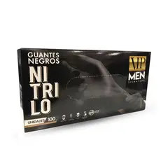GENERICO - Guantes Nitrilo Negro L 100 Unidades - Vip Men Signature