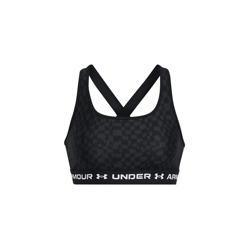 UNDER ARMOUR - Sostén deportivo UA Mid Negro para mujer UNDER ARMOUR