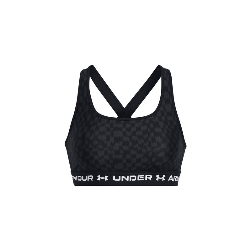 UNDER ARMOUR - Sostén deportivo UA Mid Negro para mujer UNDER ARMOUR