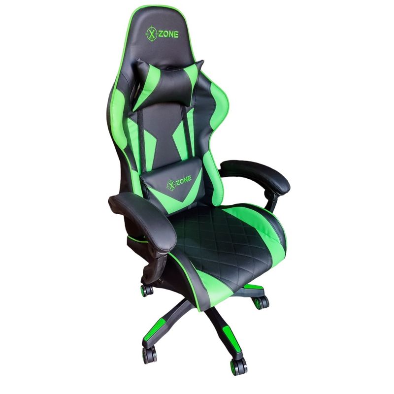 TODODESCUENTO - Silla Gamer Profesional  Base De Aluminio VERDE NEON XZONE
