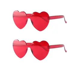 SM - Pack 2 Lentes Forma Corazón Romántico Amor Aniversario