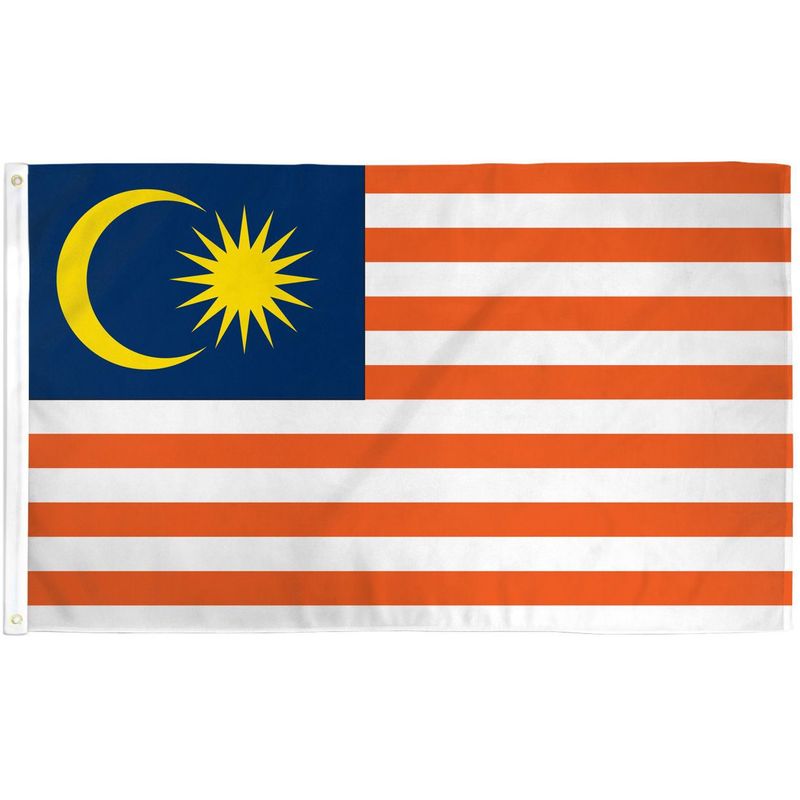 GENERICO - Bandera de Malasia de 150cm x 90cm