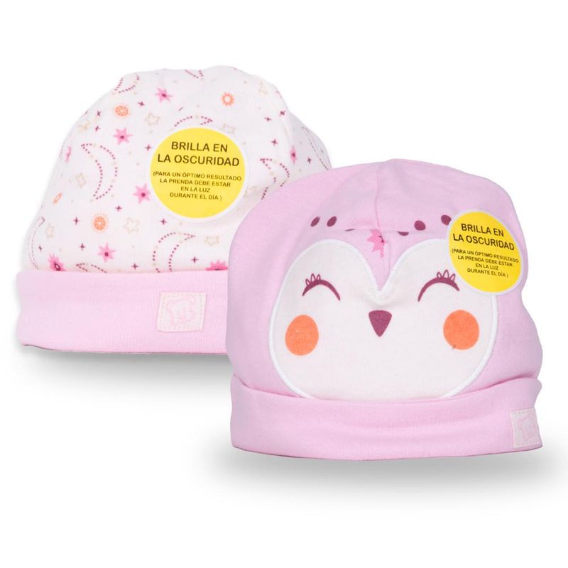 PILLIN - Pack 2 Pzas Gorro Bebé Niña Multicolor Pillin PILLIN