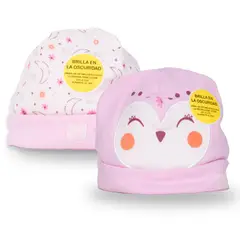 PILLIN - Pack 2 Pzas Gorro Bebé Niña Multicolor