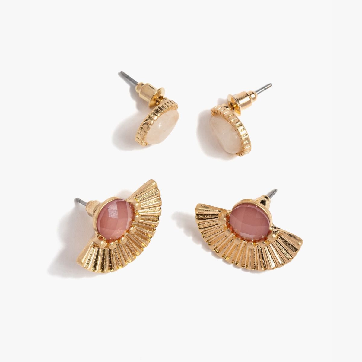 LOUNGE - Set Aros Mujer Gotas Étnicos Dorado