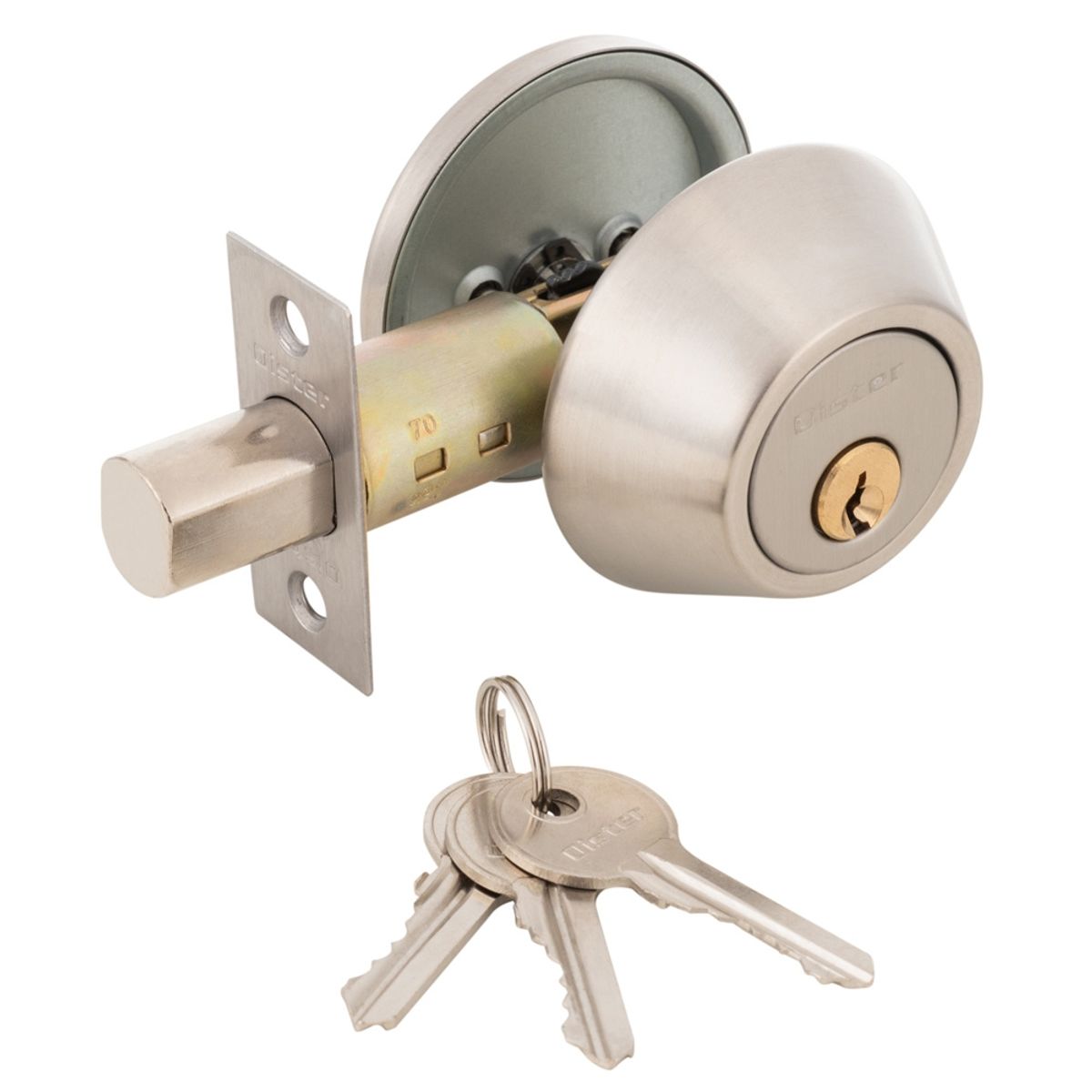 OISTER - Cerrojo Tubular Oister 103 Llave -Seguro (35-50) Blíster