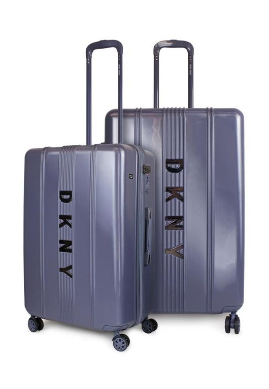 Pack 2 Maletas Donna Karan Linear M 20kg + L 23kg azul Azul L