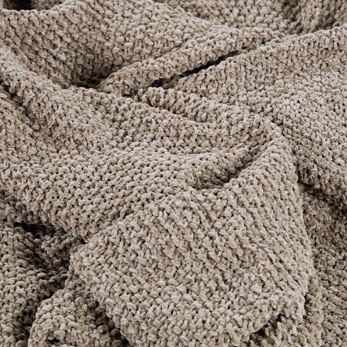 ROSEN - Manta Chenille 130 x 170 cm Beige