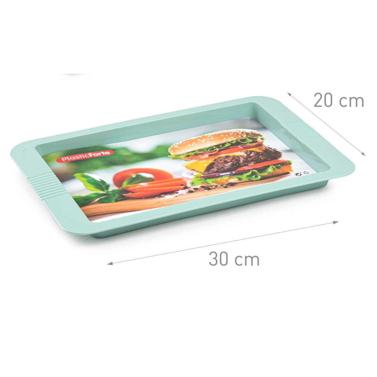 OEM - Bandeja Para Aperitivos de Plástico 30x20cm