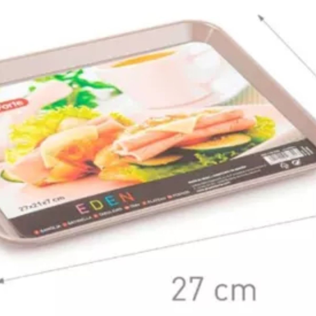 OEM - Bandeja Para Aperitivos de Plástico 27x21cm